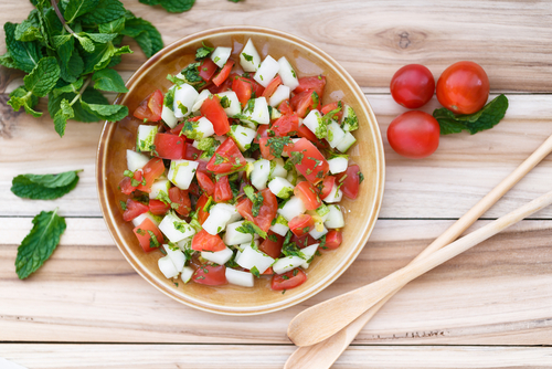 Indian Tomato and cucumber salad