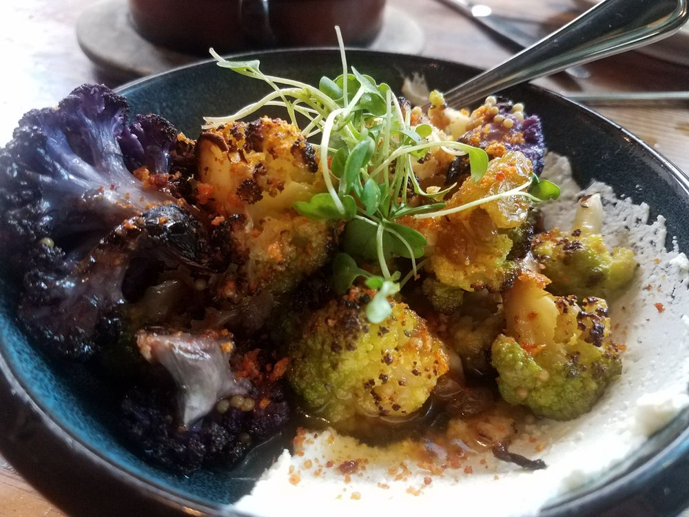 cauliflower roasted with couscous