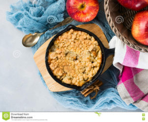 IRON SKILLET PEAR CRUMBLE